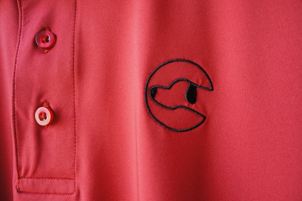 Men's Polyester Cardinal Polo - Dogtowne Dry Goods