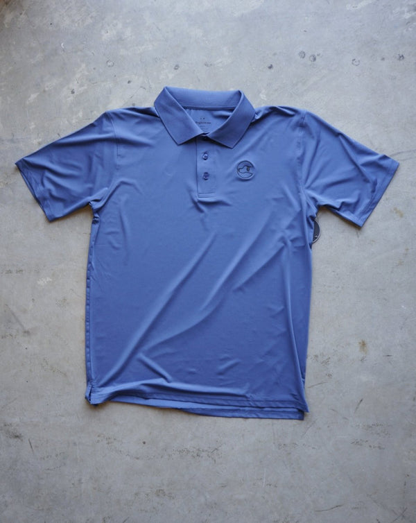 Men's Polyester Navy Polo - Dogtowne Dry Goods