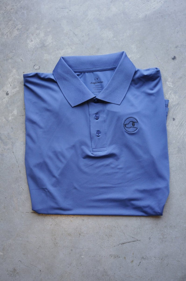 Men's Polyester Navy Polo - Dogtowne Dry Goods