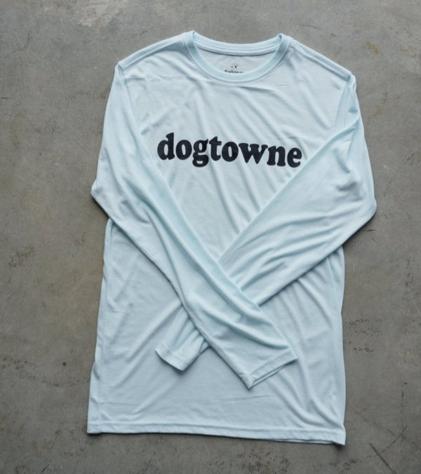 TriBlend LS Crew Baby Blue Dogtowne Tee - Dogtowne Dry Goods