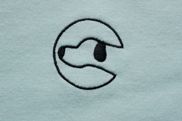 TriBlend SS Crew Baby Blue Logo Tee - Dogtowne Dry Goods