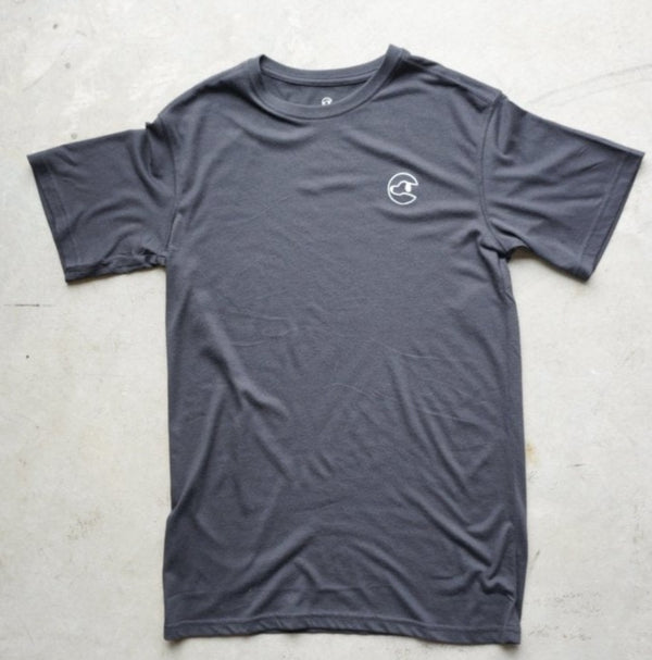 TriBlend SS Crew Black Logo Tee - Dogtowne Dry Goods