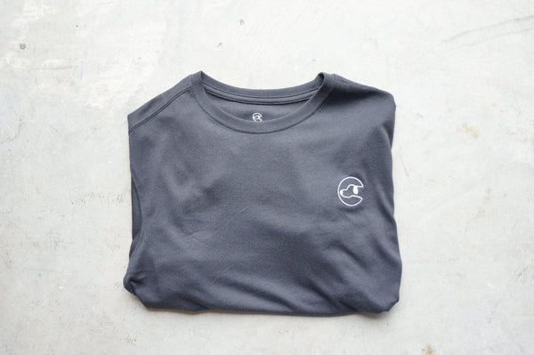 TriBlend SS Crew Black Logo Tee - Dogtowne Dry Goods