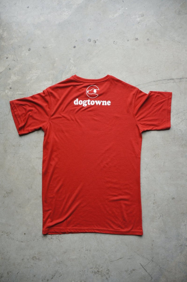 TriBlend SS Crew Cardinal Arkansas Tee - Dogtowne Dry Goods