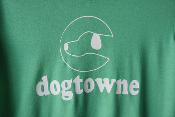 TriBlend SS V - Neck Green Logo Tee - Dogtowne Dry Goods