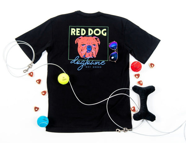 FetchBack Cotton Tee - Red Dog - Dogtowne Dry Goods