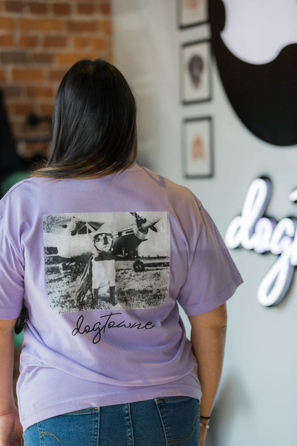 Fitted SS Cotton Tee - Dog Pilot - Dogtowne Dry Goods