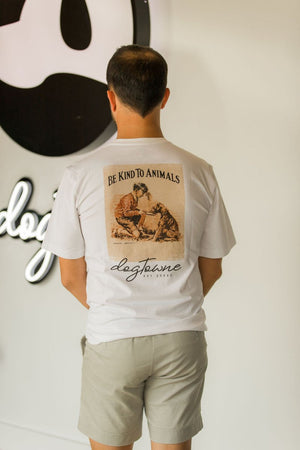 Vintage Cotton Tee - Be Kind to Animals - Dogtowne Dry Goods
