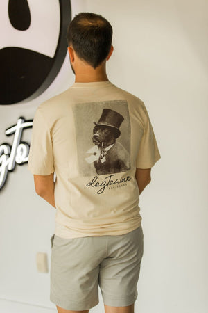 Vintage Cotton Tee- Top Hat Dog - Dogtowne Dry Goods