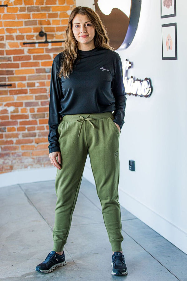 Women's Jogger Sweatpants 2.0 - Olive Branch - Dogtowne Dry Goods