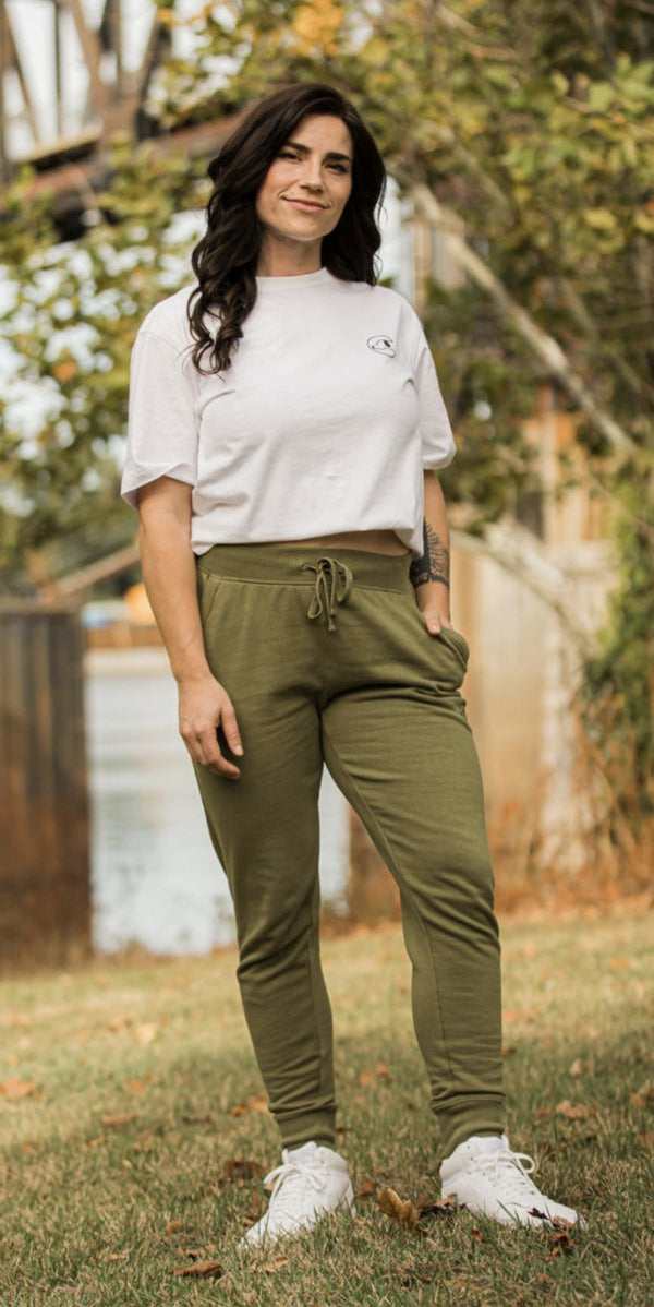 Women's Jogger Sweatpants 2.0 - Olive Branch - Dogtowne Dry Goods